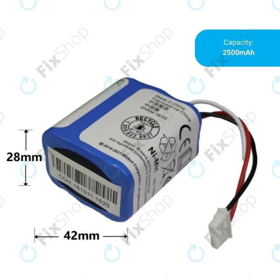 Батерия за iRobot Braava 2000, 300, 380, 380T, 381, 390, Mint 5200, Mint Plus 5200, Proscenic JOJO Professional, GPRHC202N026, 4409709, W206001001399, Ni-MH 7.2V 2500mAh