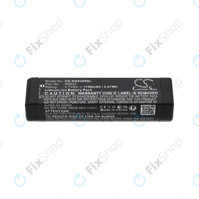 Батерия за Shure GLXD1, 2, MXW2, 1100mAh, Li-Ion, 3.7V, SB902, HQ