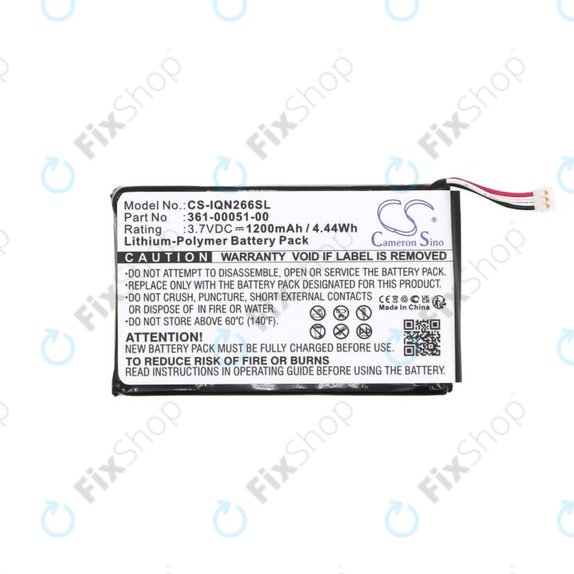 Батерия за Garmin Nüvi 2660, 1200mAh, Li-Pol, 3.7V, 361-00051-00, HQ