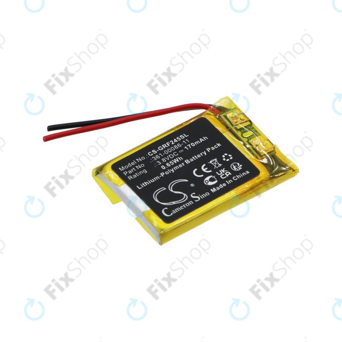 Батерия за Garmin Forerunner 245, Forerunner 245 Music, 170mAh, Li-Pol, 3.8V, 361-00086-11, HQ