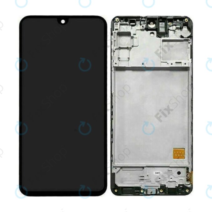 дисплей OLED за Samsung M31s M317F, Тъчскрийн и рамка, Mirage Black
