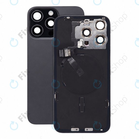 Стъкло на задния капак за iPhone 15 Pro Max, Black Titanium, Pulled A