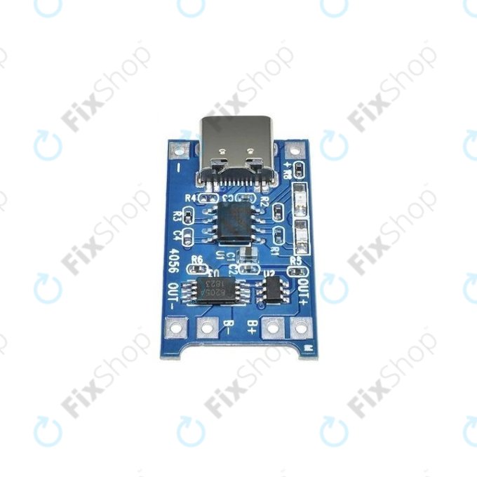 Модул за зареждане TP4056 за Li-ion батерия 18650, USB-C, 1 A