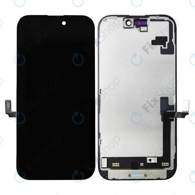 Дисплей In-Cell FHD за iPhone 16, Тъчскрийн с рамка, FixPremium