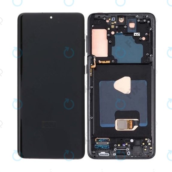 дисплей OLED за Samsung S21 Plus G996B, Тъчскрийн и рамка, Phantom Black