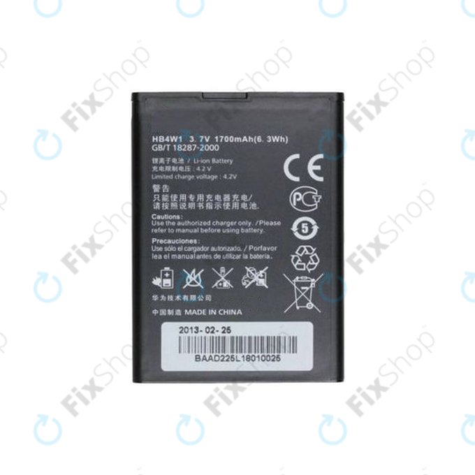 Батерия за Huawei Ascend G510, Y210, Y530, HB4W1, 1700mAh