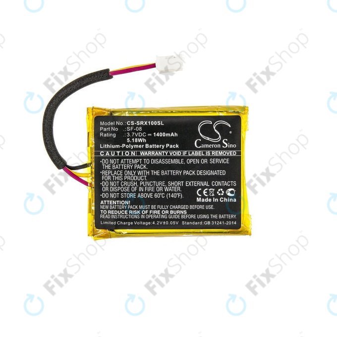 Батерия за Sony SRS-XB10, SRS-XB12, WH-L600, 1400mAh, Li-Pol, 3.7V, SF-08, HQ