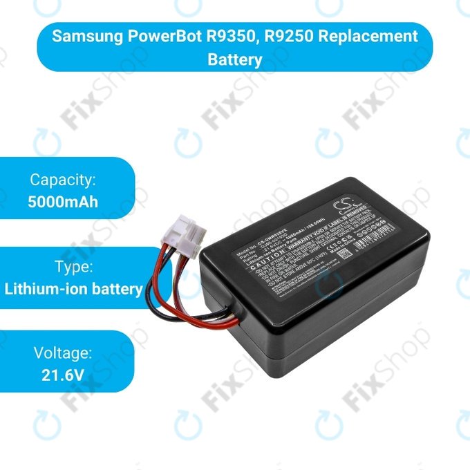 Батерия за Samsung PowerBot R9350, R9250, DJ96-00193D, Li-Ion 21.6V 5000mAh, HQ