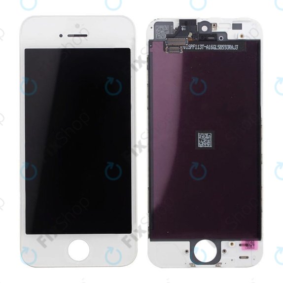 Дисплей за iPhone 5, White, Тъчскрийн с рамка