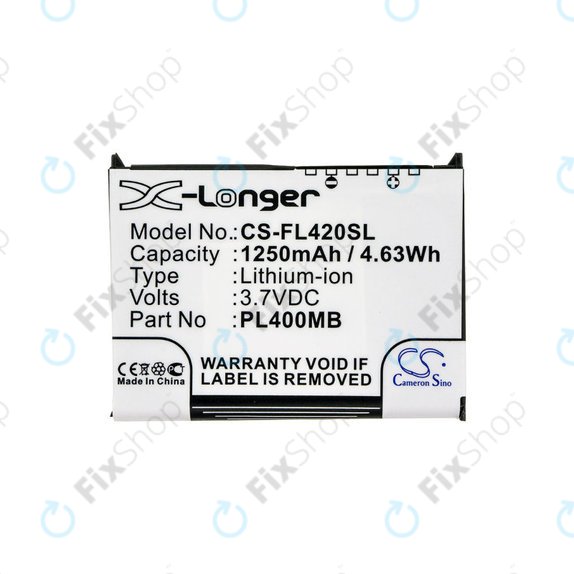 Батерия за Fujitsu Siemens Loox N560, N520, N500, 420, 410, 1250mAh, Li-Ion, 3.7V, PL400MB, HQ