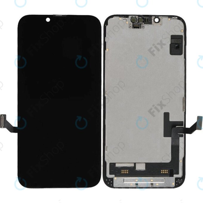 Дисплей Soft OLED за iPhone 14, Тъчскрийн с рамка, DIAGNOSTIC