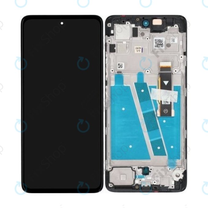 дисплей за Motorola Moto G72 XT2255, Тъчскрийн и рамка, 5D68C21701, Meteorite Gray, Genuine Service Pack