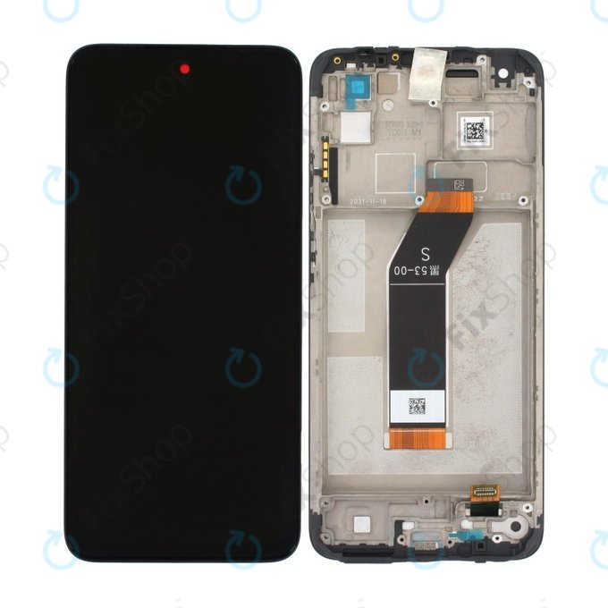 дисплей за Xiaomi Redmi 10 (2022), Тъчскрийн и рамка, черен, Black, TFT