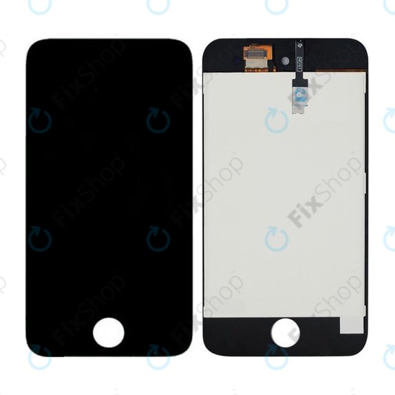 LCD дисплей за iPod Touch (4th Gen), Black, Тъчскрийн с рамка
