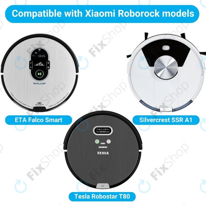 Комплект резервни части за ETA Falco Smart, Silvercrest SSR A1 SSR AL1, Tesla Robostar T83 (2x Основна четка, 4x Филтър, 8x Странична четка, 4x Моп кърпа)