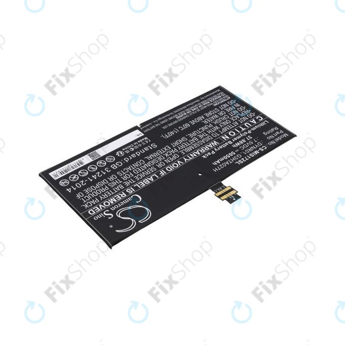 Батерия за Microsoft Surface Pro 4, 5050mAh, Li-Pol, 7.5V, DYNR01, HQ