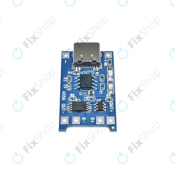 Модул за зареждане TP4056 за Li-ion батерия 18650, USB-C, 1 A