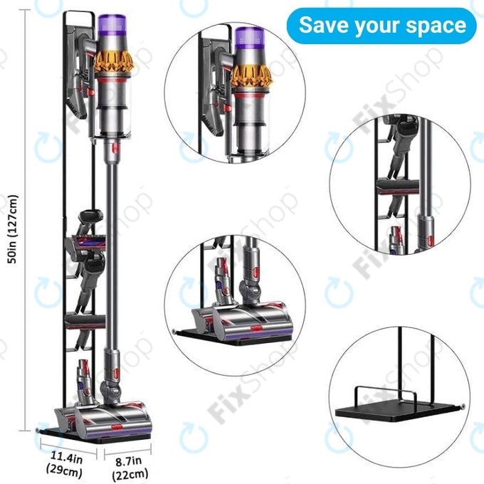 Стойка с колела за Dyson V-series, Outsize, Gen5detect, DC-series