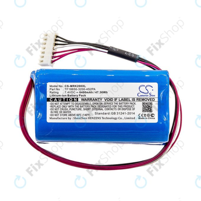 Батерия за Marshall Kilburn II, II V2, 6400mAh, Li-Ion, 7.4V, TF18650-3200-4S2PA, HQ