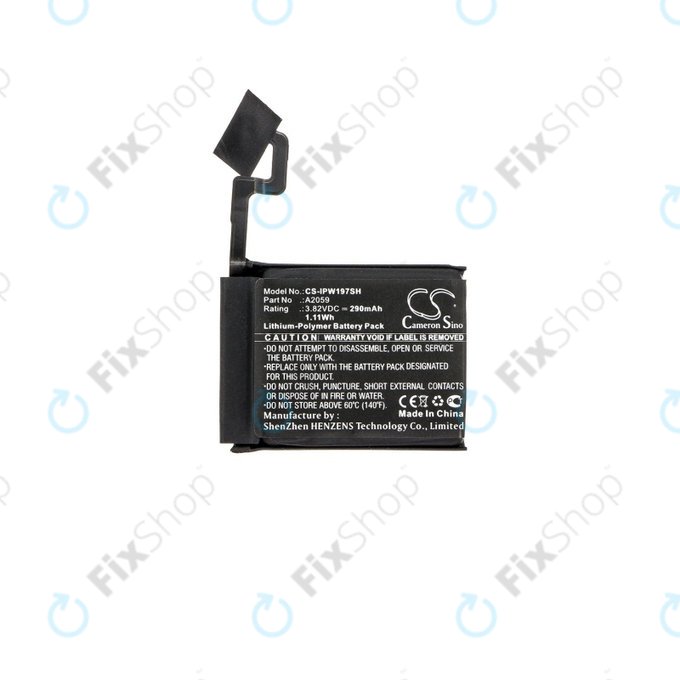 Батерия за Apple Watch 4 44 mm, 290mAh, Li-Pol, 3.82 V, A2059, HQ