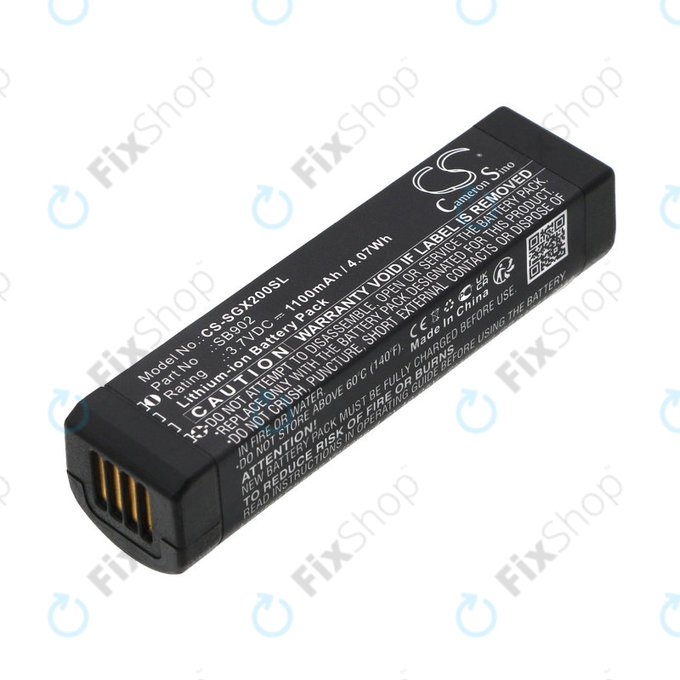 Батерия за Shure GLXD1, 2, MXW2, 1100mAh, Li-Ion, 3.7V, SB902, HQ