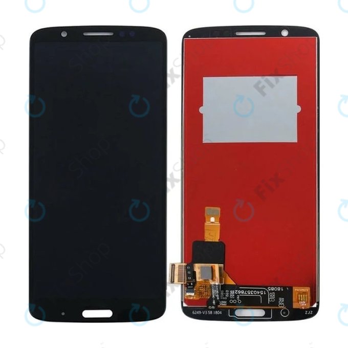 дисплей за Motorola Moto G6 Plus XT1926-5, Тъчскрийн без рамка, черен, Black, TFT