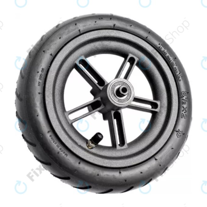 Задно колело комплект за Xiaomi Mi Electric Scooter 1S, 2 M365, Essential, черен, Black, C002550001900, C002550003500, Genuine Service Pack