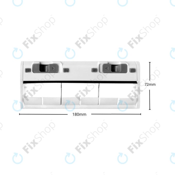 Капак на основната четка за Ecovacs Deebot N-series, T-series, X1-series, Ozmo-series, бял, White