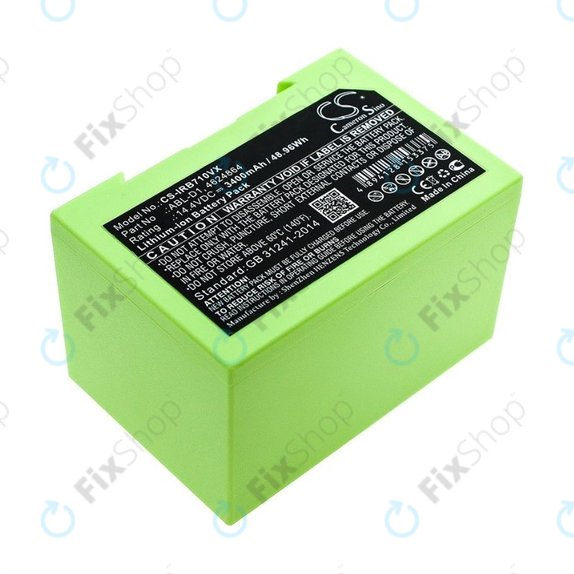 Батерия за iRobot Roomba e-series, i-series, ABL-D1, 4624864, ABL-D2, Li-Ion 14.4V 3400mAh, HQ