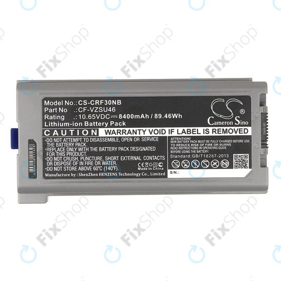 Батерия за Panasonic Toughbook CF-30, 31, 53, 8400mAh, Li-Ion, 10.65V, CF-VZSU46, HQ