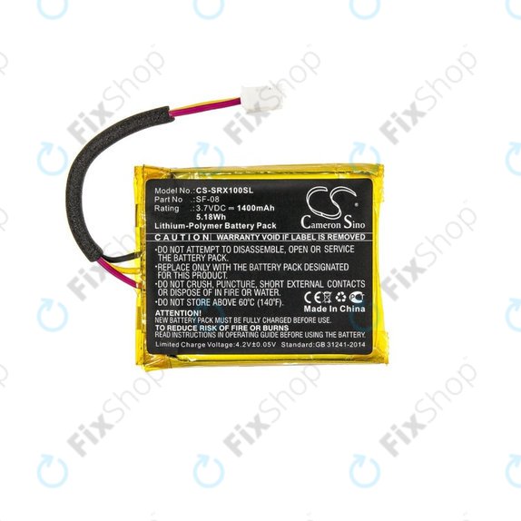 Батерия за Sony SRS-XB10, SRS-XB12, WH-L600, 1400mAh, Li-Pol, 3.7V, SF-08, HQ