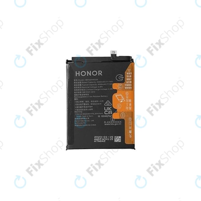 Батерия за Honor X8a, Honor 90 Lite, 4500mAh, HB416594EGW, 2402AADF, Genuine Service Pack