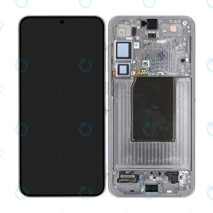 Дисплей за Samsung S25 Plus, Silver Shadow, Тъчскрийн с рамка, GH82-36368A Genuine Service Pack