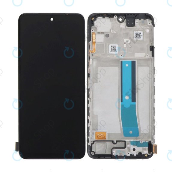 дисплей за Xiaomi Redmi Note 12S, Тъчскрийн и рамка, Onyx Black, TFT