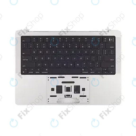 Горен корпус с клавиатура за MacBook Pro 14", A2918 (2023), с US клавиатура и батерия, Silver, 661-35709, Genuine Apple