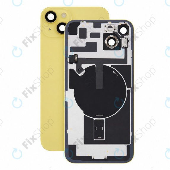 Стъкло на задния капак за iPhone 14 Plus, Yellow, Pulled A