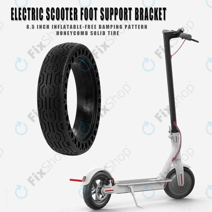 Издръжлива напълно безкамерна гума (Type 2) за Xiaomi Mi Electric Scooter 1S, 2 M365, Essential, Pro, Pro 2, черен, Black