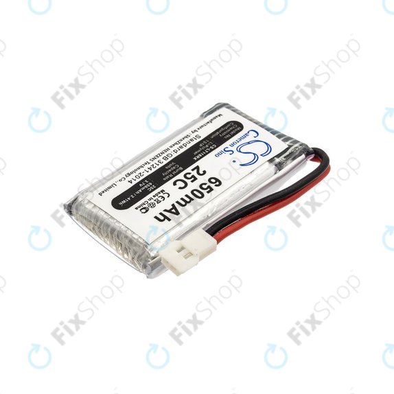 Батерия за Hubsan X4 H107, 650mAh, Li-Pol, 3.7V, H107C-A24, HQ