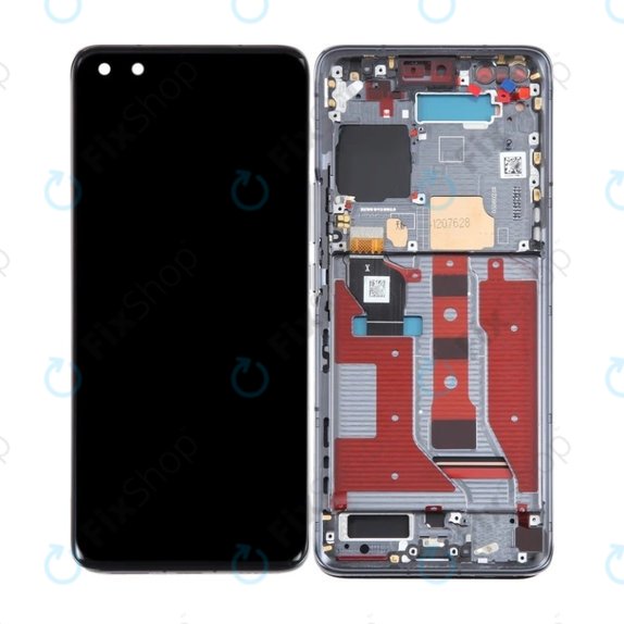 дисплей OLED за Honor Magic4 Pro, Тъчскрийн и рамка, черен, Black