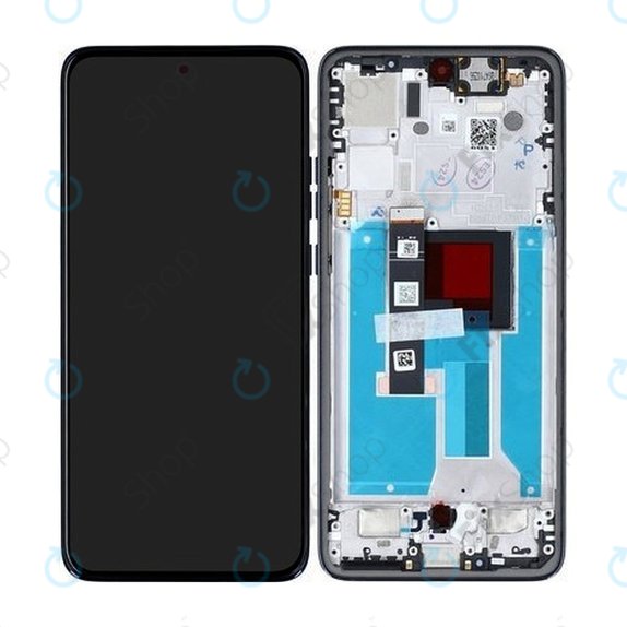 Дисплей за Motorola Edge 50 Neo, Grisaille, Тъчскрийн с рамка, 5D68C28683 Genuine Service Pack