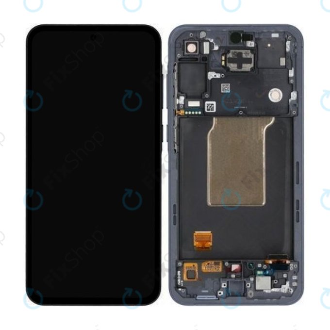 дисплей за Samsung A55 A556B, Тъчскрийн и рамка, Awesome Navy, TFT