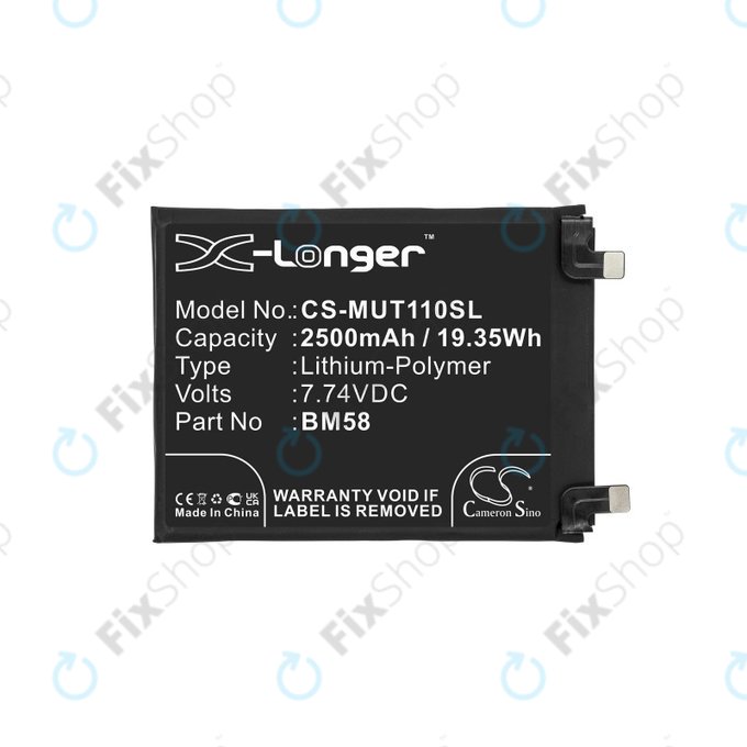 Батерия за Xiaomi 11T Pro, 2500mAh, Li-Pol, 7.74 V, BM58, HQ