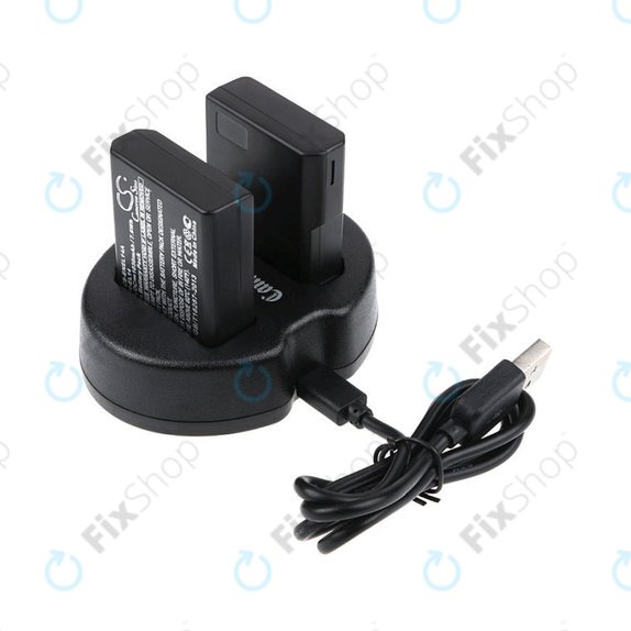 2 батерии с зарядно устройство заNikon Coolpix P7000, P7700, D3100, D3200, D5100, 1030mAh, Li-Ion, 7.4V, EN-EL14, HQ