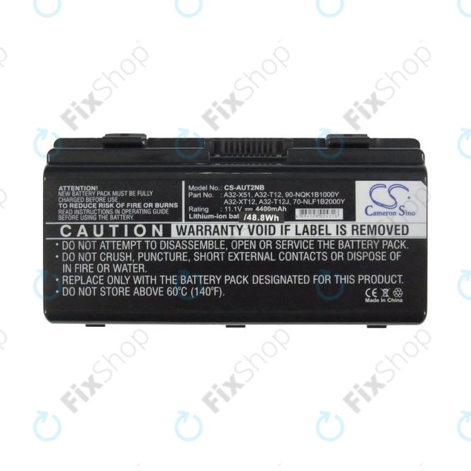 Батерия за Asus X51RL, T12Jg, T12C, X51L, 4400mAh, Li-Ion, 11.1V, A32-X51, HQ