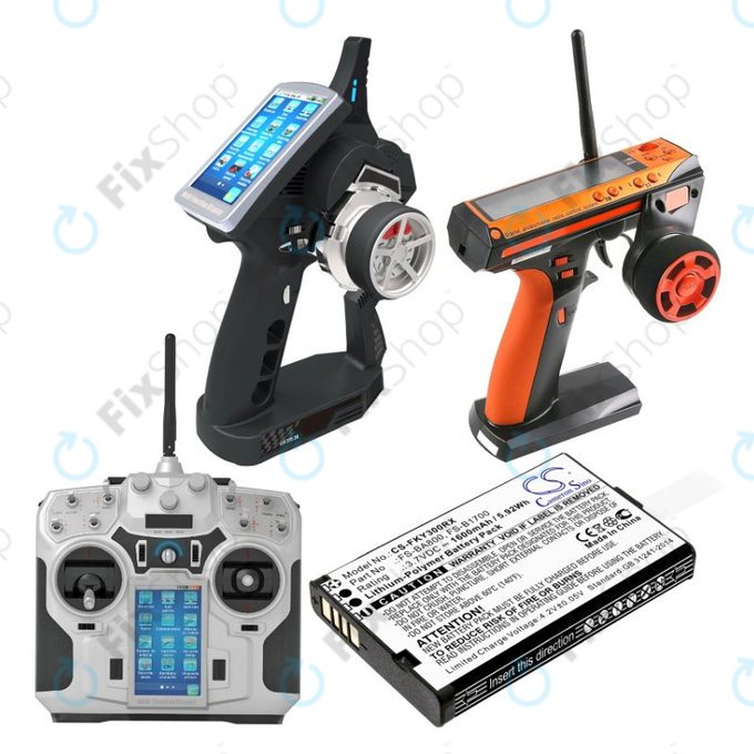 Батерия за Flysky FA605, FS-GT2B, FS-I10, 1600mAh, Li-Pol, 3.7V, FS-BA800, HQ