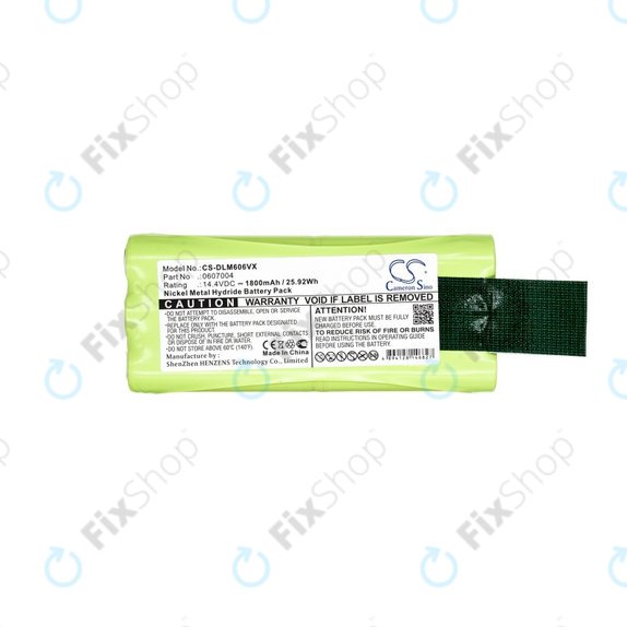 Батерия за Dirt Devil Libero M606, M606-1, M606-2, M606-3, M606-4, M607, M612, 0607004, 0612014, Ni-MH 14.4V 1800mAh, HQ