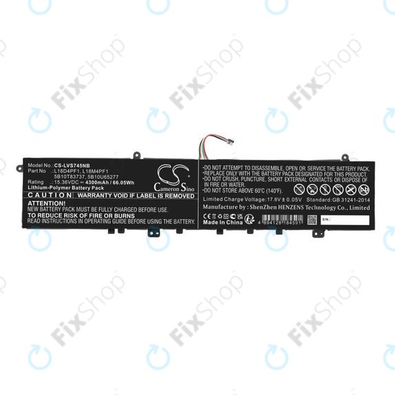 Батерия за Lenovo Yoga, 4300mAh, Li-Pol, 15.36V, L18D4PF1, HQ