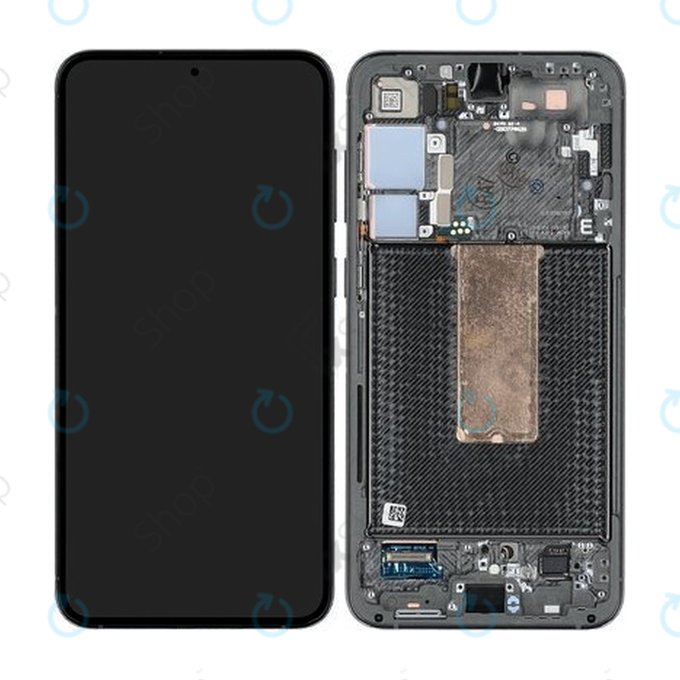 дисплей за Samsung S23 Plus S916B, Тъчскрийн и рамка, GH82-30477C, зелен, Green, Genuine Service Pack