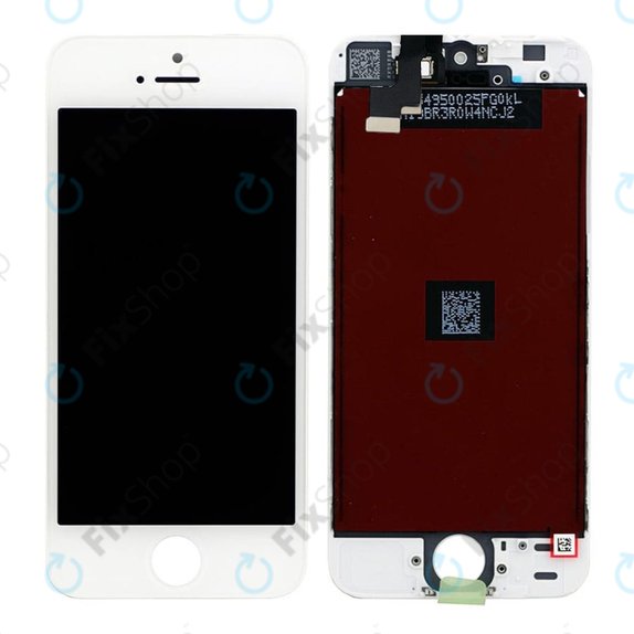 Дисплей за iPhone 5S, SE, White, Тъчскрийн с рамка