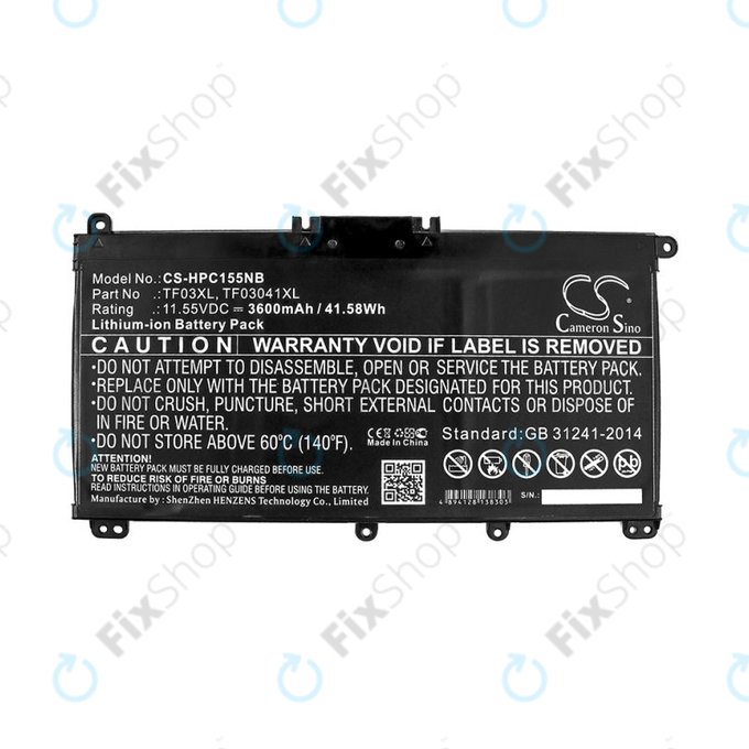 Батерия за HP Pavilion 14, 15, X360, 3600mAh, Li-Ion, 11.55V, TF03XL, HQ